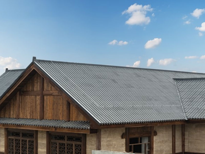 Hliník horčík mangán Hui v štýle starožitný indigo kovový strešná dlaždica