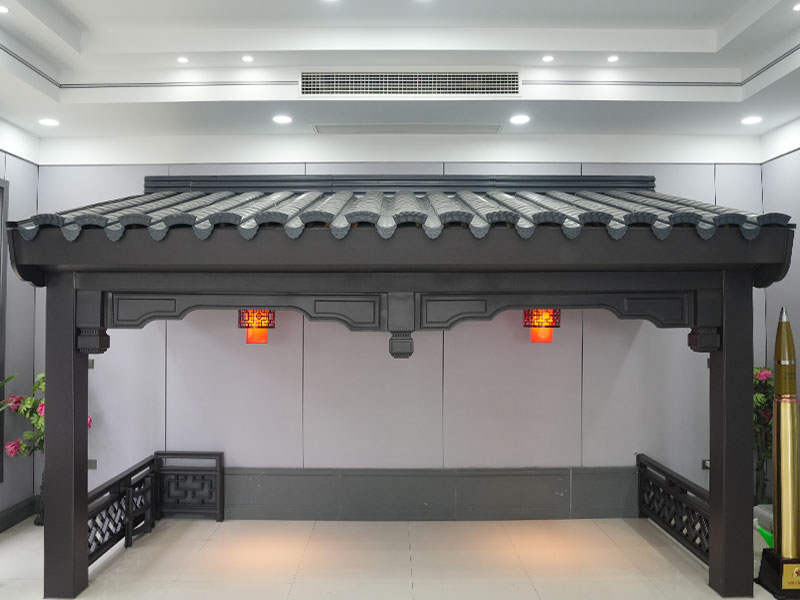 Hliník horčík mangán Hui v štýle starožitný indigo kovový strešná dlaždica