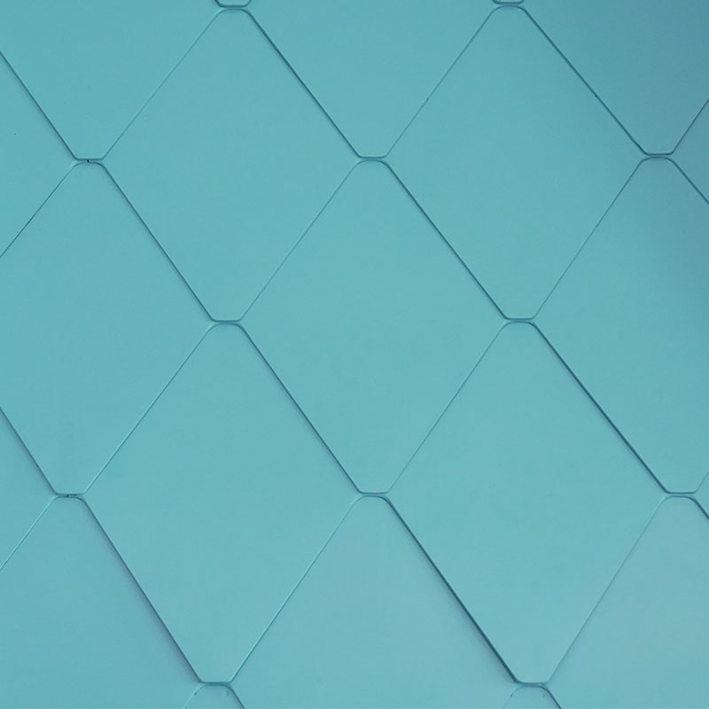 Hliník horčík mangán zložený diamant v tvare kovová strešná dlaždica